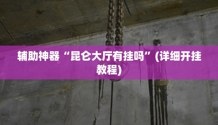 辅助神器“昆仑大厅有挂吗”(详细开挂教程)