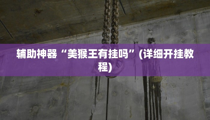 辅助神器“美猴王有挂吗”(详细开挂教程)