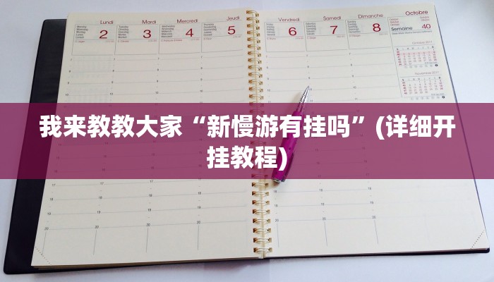 我来教教大家“新慢游有挂吗”(详细开挂教程)