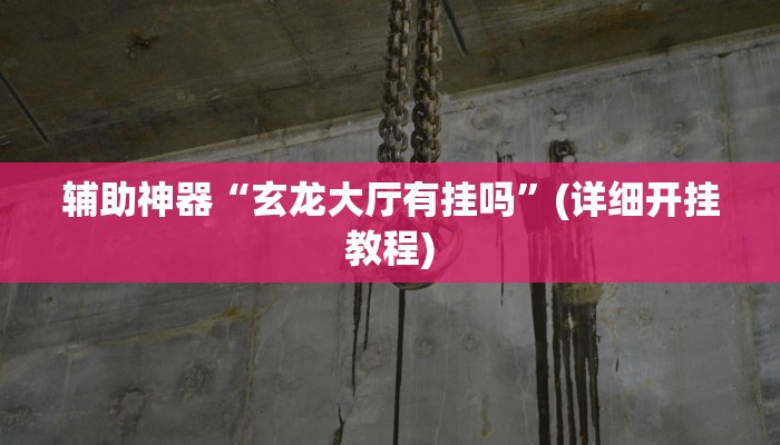 辅助神器“玄龙大厅有挂吗”(详细开挂教程)