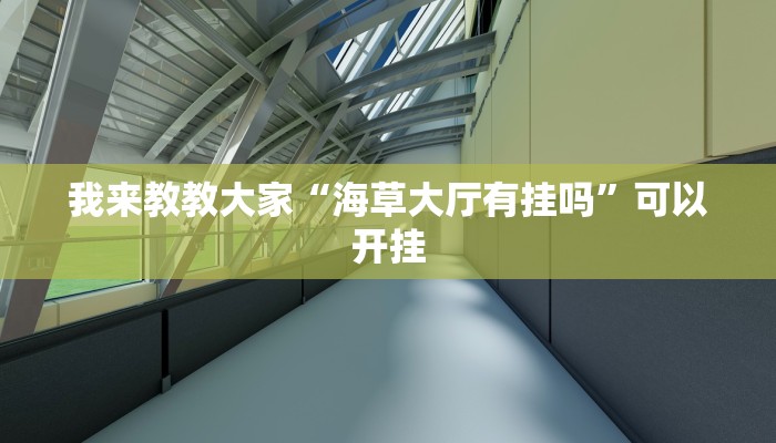 我来教教大家“海草大厅有挂吗”可以开挂