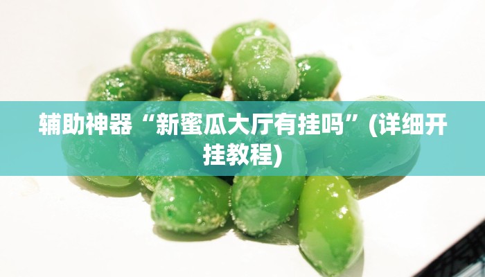 辅助神器“新蜜瓜大厅有挂吗”(详细开挂教程) 辅助神器“新蜜瓜大厅有挂吗”(详细开挂教程)