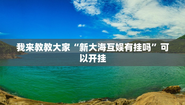 我来教教大家“新海米有挂吗”可以开挂