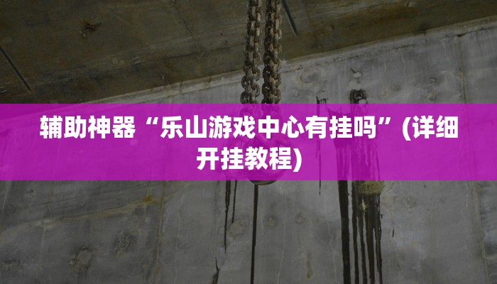 辅助神器“乐山游戏中心有挂吗”(详细开挂教程)