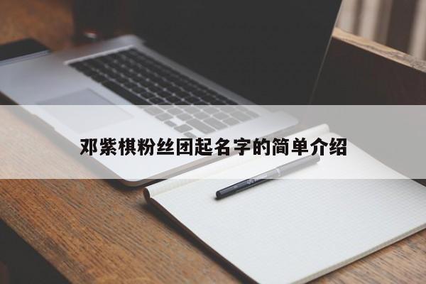 邓紫棋粉丝团起名字的简单介绍
